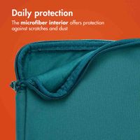 imoshion Laptop sleeve with storage pocket 13 inch - Petrol Green