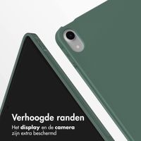 Accezz Smart Silicone Bookcase Apple iPad Air 11 inch (2025) M3 / (2024) M2 / Air 5 (2022) / Air 4 (2020) - Donkergroen