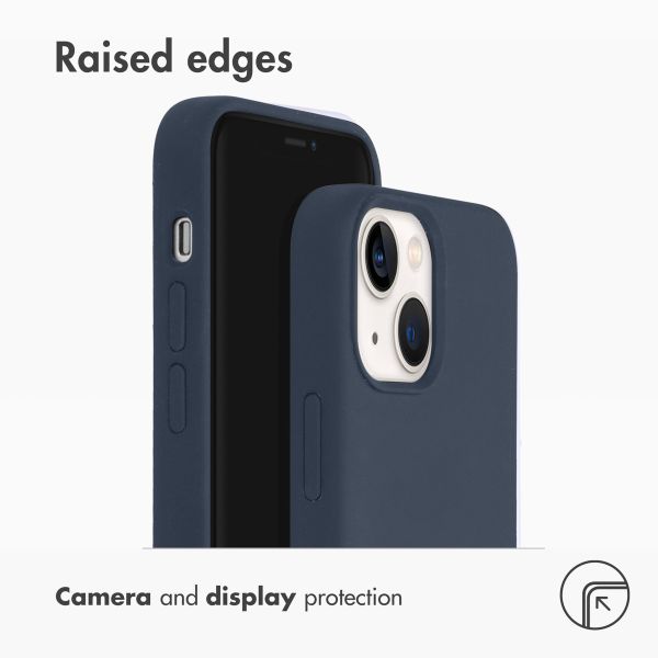 Accezz Liquid Silicone Back Cover with MagSafe Apple iPhone 13 Mini - Dark Blue