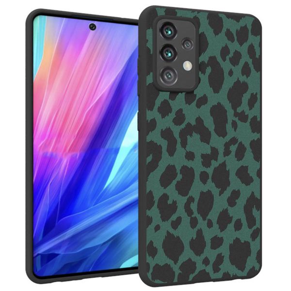 imoshion Design hoesje Samsung Galaxy A52(s) (5G/4G) - Luipaard - Groen /Zwart