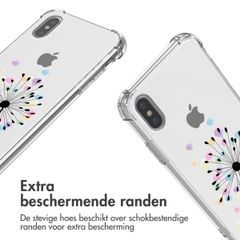 imoshion Design hoesje met koord Apple iPhone X / Xs - Sandstone Dandelion