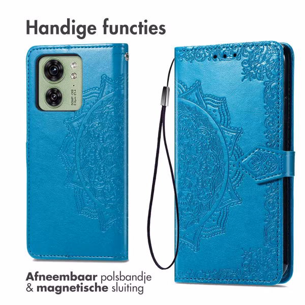 imoshion Mandala Bookcase Motorola Edge 40 - Turquoise