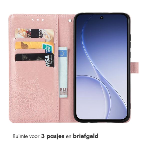 imoshion Mandala Bookcase Oppo Reno15 F (5G) - Rose Gold