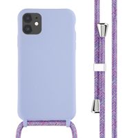 imoshion Siliconen hoesje met koord Apple iPhone 11 - Paars