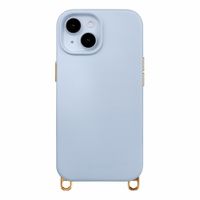 Selencia Rivièra MagSafe Backcover met afneembare haakjes Apple iPhone 15 - Powder Blue