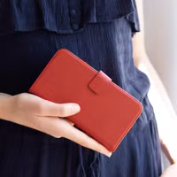 Selencia Echt Leren Bookcase Apple iPhone 12 Mini - Rood