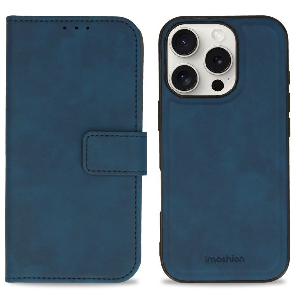 imoshion Uitneembare 2-in-1 Luxe Bookcase Apple iPhone 16 Pro - Blauw