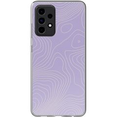 imoshion Design hoesje Samsung Galaxy A52(s) (5G/4G) - Topo Lilac