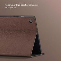 Selencia Riva Bookcase Samsung Galaxy Tab A9 Plus - Mocha Brown