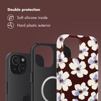 Selencia Vivid Back Cover with MagSafe Apple iPhone 15 - Choco Flower Pop