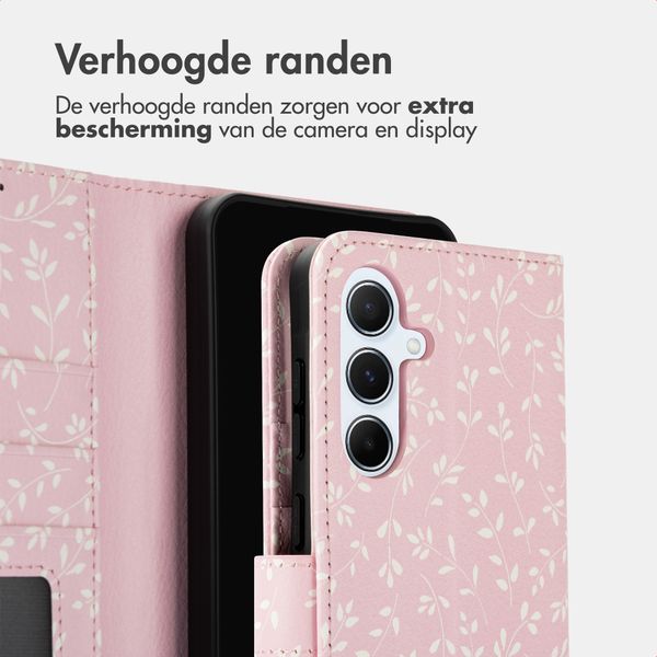 imoshion Design Bookcase Samsung Galaxy A56 - Pink Bazaar Flowers