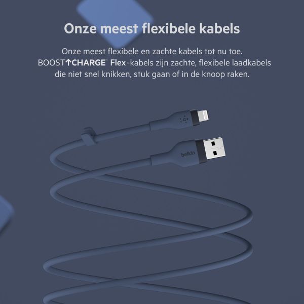 Belkin Boost↑Charge™ USB-A naar Lightning kabel siliconen - 1 Meter - Blauw