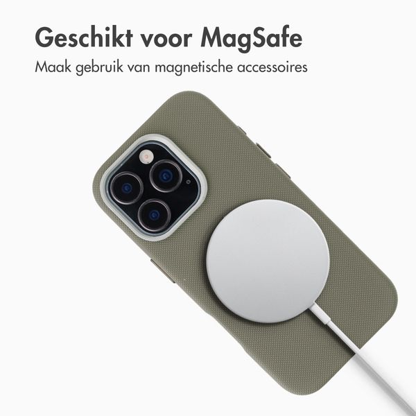 Accezz Mesh Backcover met MagSafe Apple iPhone 16 Pro - Donkergrijs