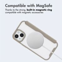 imoshion Transparent Bookcase with MagSafe Apple iPhone 15 - Beige