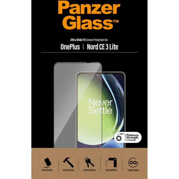 PanzerGlass Ultra-Wide Fit Anti-Bacterial Screenprotector OnePlus Nord CE 3 Lite