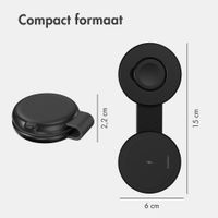 imoshion 2-in-1 Draadloze Reisoplader 25W - Smartphone / Oordopjes / Samsung Watch - Qi2.2 - Zwart