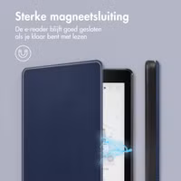 imoshion Slim Hard Case Bookcase Kobo Aura One - Donkerblauw