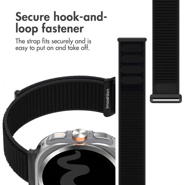 imoshion Nylon Strap Samsung Galaxy Watch Ultra 2 (2026) / Ultra (2024/2025) - Black