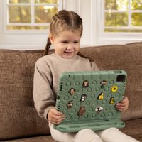 imoshion Kidsproof tablethoes met afneembare dolls Apple iPad 11 (2025) 11 inch A16 / iPad 10 (2022) 10.9 inch - Olive Green