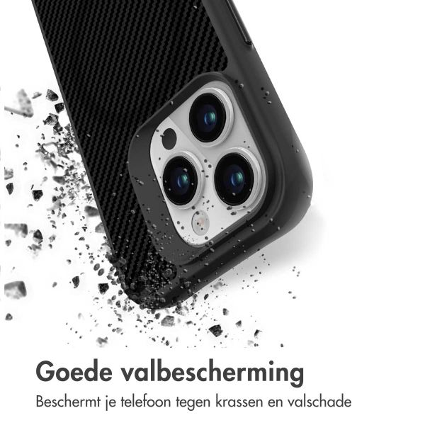 imoshion Rugged Hybrid Carbon Case met MagSafe Apple iPhone 15 Pro Max - Zwart
