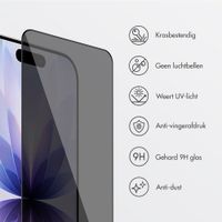 Accezz Gehard Glas Privacy Screenprotector + Applicator Apple iPhone 17