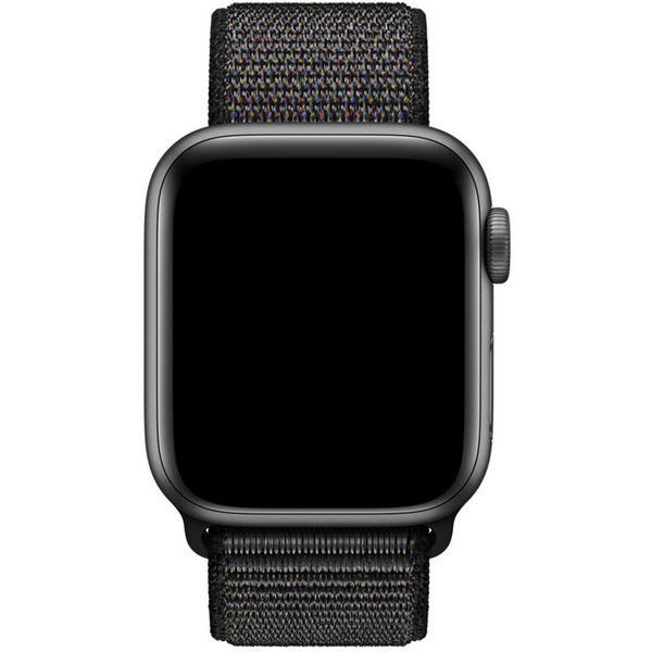 Apple Sport Loop Band Apple Watch Series 1-9 / SE - 38/40/41 mm / Series 10 - 42 mm - Zwart