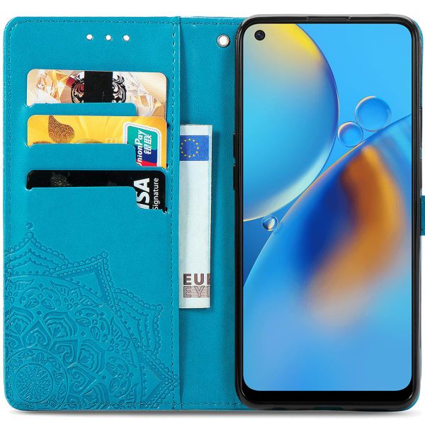 imoshion Mandala Bookcase Oppo A74 (4G) - Turquoise