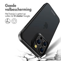 Accezz Rugged Frosted Backcover Apple iPhone 15 Pro Max - Zwart