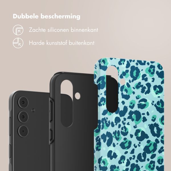 Selencia Vivid Backcover Samsung Galaxy A55 - Wild Spots Light Blue