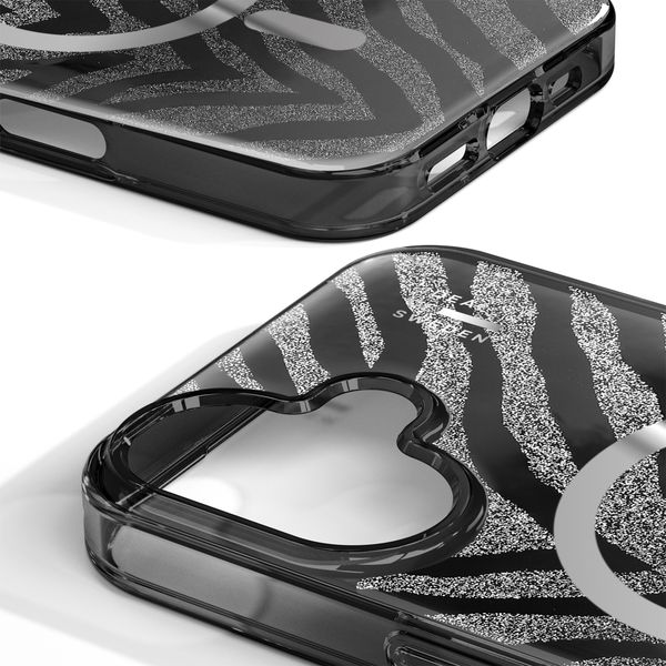 iDeal of Sweden Clear Case Limited met MagSafe Apple iPhone 17 - Zebra Mystique