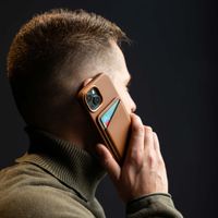 Accezz Leren Kaarthouder - Geschikt voor MagSafe en Qi2 - Sienna Brown