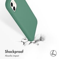 Accezz Liquid Silicone Back Cover Apple iPhone 11 - Dark Green