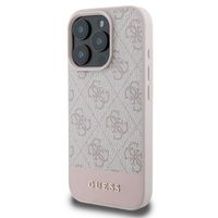 Guess Bottom Stripe 4G Backcover Apple iPhone 16 Pro - Roze