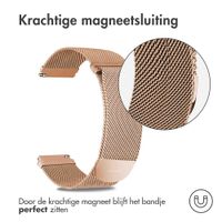 imoshion Milanees magnetisch bandje  - Universeel 22 mm aansluiting - Maat S - Rosé Goud