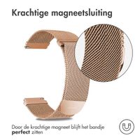 imoshion Milanees magnetisch bandje - Universeel 22 mm aansluiting - Maat S - Rosé Goud