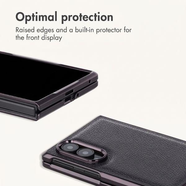 imoshion Faux Leather Back Cover Samsung Galaxy Z Fold 8 - Black