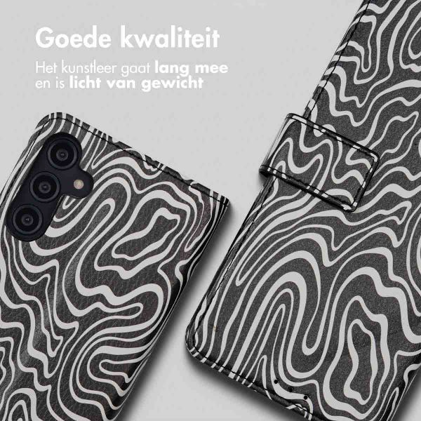 imoshion Design Bookcase Samsung Galaxy A14 (5G/4G) - Black And White