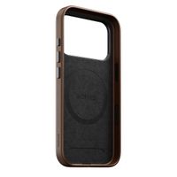 Nomad Traditional Leather Backcover met MagSafe Apple iPhone 17 Pro - Bruin