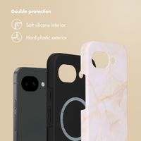 Selencia Vivid Back Cover with MagSafe Google Pixel 10a - Golden Beige Marble