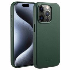 Accezz Leather Case with MagSafe Apple iPhone 15 Pro - Cedar Green