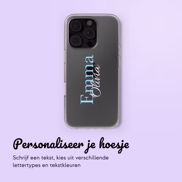 Hoesje met eigen foto en/of tekst Apple iPhone 16 Pro Max - Naam