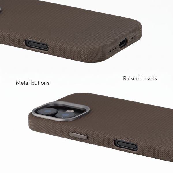 Accezz Mesh Back Cover with MagSafe Apple iPhone 16 - Brown
