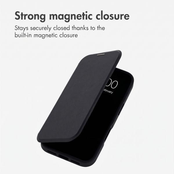 imoshion Transparent Wallet Case with MagSafe Apple iPhone 18 Pro / 17 Pro - Black