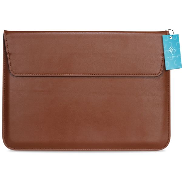 imoshion Vegan Lederen Laptop Sleeve 13-14 inch - Bruin