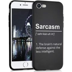 imoshion Design hoesje iPhone SE (2022 / 2020) / 8 / 7  - Quotes - Zwart