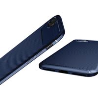 imoshion Carbon Softcase Backcover iPhone SE (2020 / 2022) 8 / 7 - Blauw