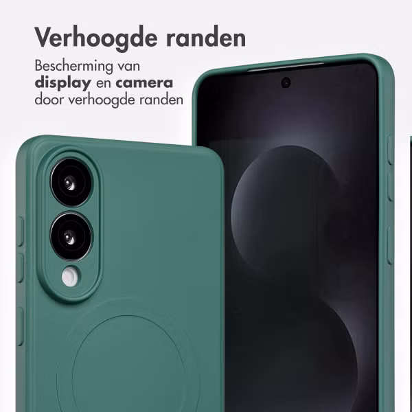 imoshion Color Backcover met MagSafe Samsung Galaxy S25 Edge - Donkergroen