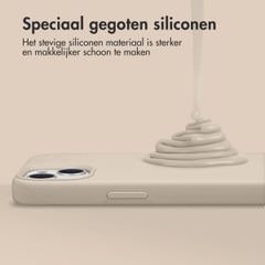Accezz Liquid Silicone Backcover met MagSafe Samsung Galaxy S26 Ultra - Stone