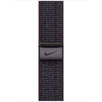 Apple Nike Sport Loop Band Apple Watch Series 1 t/m 9 / SE (38/40/41 mm) | Series 10 (42 mm) - Black/Blue