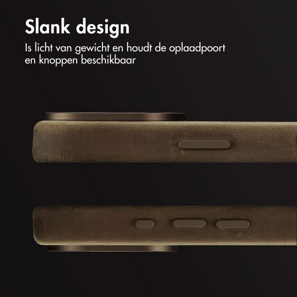 Accezz Vintage Leather Magsafe Backcover Apple iPhone 16 Pro - Rustic Brown